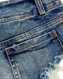 Fashion Women Casual Summer Denim Shorts Jeans  Low Waist Holes Short Jeans Femme Push Up Skinny Slim Denim Shorts Club 