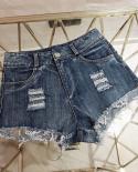 Mujeres Ripped Holes Casual Mini Short Jeans Booty Shorts Cute Bikini Denim Shorts Hot Thong Club Party Bikini Bottom Sho