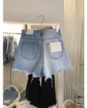 Shorts feminino tamanho grande S 5xl cintura alta jeans feminino 2023 verão novos shorts retos soltos calças largas femininas qu
