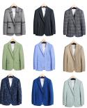 Wedding Formal Blazers For Men Elegant Stylish Blazer Hombre Casual Big Size 5xl Striped Plaid Floral Blazer Suit Jacket