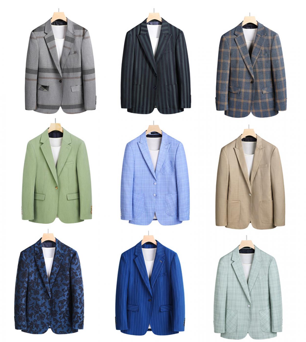 Wedding Formal Blazers For Men Elegant Stylish Blazer Hombre Casual Big Size 5xl Striped Plaid Floral Blazer Suit Jacket