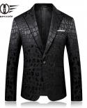 Plyesxale Brand Black Blazer Men 2022 Autumn Slim Fit Mens Casual Blazer Jackets Sylish Stage Clothing Party Prom Blazer