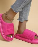 Flip Flops  Slippers  Outwear  Slides  Womens Slippers  Luxury Brand Toe Thick Sole  