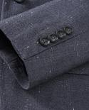 Gentleman Groom Wedding Blazer Gray Black Khaki Navy Blue Stripe Plaid Blazers Luxury Mens Designer Fashion Jacket Outf