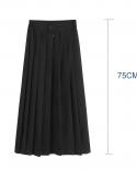   Style High School Student Skirt Uniform Pleated Tight Waist Black Skirt Collage Women Girls Suit Kawaii