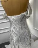 Serene Hill White Ruffles Beaded Wedding Dresses 2022 Mermaid Luxury Elegant Bride Gowns Hm67283 Custom Made  Wedding Dr