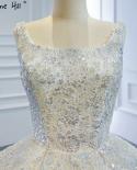 Dubai Luxury Highend Ivory  Wedding Dresses  Sleeveless Sparkle Beading Bridal Gowns Hm67122 Custom Made  Wedding Dresse
