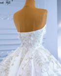 Serene Hill White Mermaid Overskirt Wedding Dresses  Elegant Flowers Beaded Bride Gowns Hm67282 Custom Made  Wedding Dre