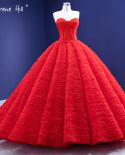 Serene Hill Red Ruffles Highend Wedding Dresses  Lace Up Simple  Bride Gowns Hm67301 Custom Made  Wedding Dresses