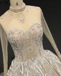 Serene Hill Ivory Dubai Vestidos de casamento sofisticados Luxo com contas de diamante Mangas compridas Vestidos de noiva Ha2430