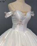 Ivory Off Shoulder  Highend Wedding Dresses  Vintage Sleeveless Sequined Sparkle Bride Gown Ha2331 Custom Made  Wedding 