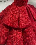 Serene Hill Wine Red Handmade Flowers Mermaid Wedding Dresses  Off Shoulder Elegant Bride Gowns Ha2462 Custom Made  Wedd