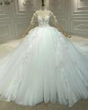 Highend Ivory Backless  Wedding Dresses  Half Sleeves Flowers Beading Bridal Gowns Ha2349 Custom Made  Wedding Dresses