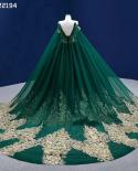 Serene Hill Green Cape  Spaghetti Straps Pearls Beaded Lace Up Bride Gowns Wedding Dress 2023 High End Custom Made Hm222