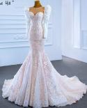 Serene Hill Muslim Mermaid White Nude Evening Dresses Gwons  Luxury Beading Elegant Sparkle For Women Party Hm67229  Eve