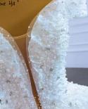 Serene Hill לבנים חרוזים פנינים שמלות כלה יוקרתיות שמלת תחרה גבוהה שמלת כלה hm67262 שמלת כלה בהזמנה אישית