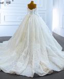 فساتين زفاف Serene Hill Ivory Sparkle فساتين زفاف فاخرة مزينة بالخرز بأربطة فستان زفاف Hm67224