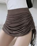  Mini Black Skirts Womens Spring Summer High Waist Casual Skirt Women Fashion Slim Skinny Kawaii Skirt Female