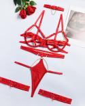 Ellolace Sensual Lingerie  porn Underwear Women Body 5 Piece Intimate Naked Without Censorship Bra And Panty Exotic Set
