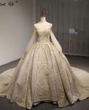 Highend Luxury Beading Sequined Tulle Wedding Dresses  Sweetheart Long Sleeves Vintage Bridal Gowns Vestido De Noiva  We