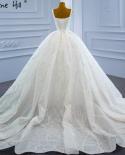 Serene Hill יוקרתי שמלות כלה לבנות נוצצות חרוזים ללא שרוולים שמלת כלה hm67246 שמלות כלה