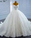 Serene Hill Luxury White  Wedding Dresses  Sparkle Beading Sleeveless Lace Up Bridal Dress Hm67246  Wedding Dresses