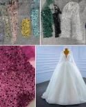 Serene Hill White Muslim Luxury Wedding Dresses 2023 High End Beaded Pearls Lace Up Bridal Dress Hm67265 Custom Madewedd