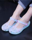 Brand Casual Slipper Woman Breathable Pvc Sandals Plus Size  New Style Summer Jelly Shoes Flat Simple Women Sandals Fash