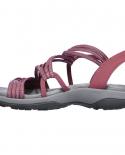 Sandals Women  Summer Comfort Soft Sole Flat Beach Shoes Elastic Fabric Casual Wedges Sandals Womens Closed Toe Sandalmi