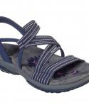 Sandals Women  Summer Comfort Soft Sole Flat Beach Shoes Elastic Fabric Casual Wedges Sandals Womens Closed Toe Sandalmi