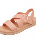 Womens Sandals Jelly Shoes Summer Solid Color Comfortable Female Beach Shoes Chunky Sandals For Woman Nonslip Shoe  Wom