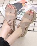 Womens Sandals Jelly Shoes Summer Solid Color Comfortable Female Beach Shoes Chunky Sandals For Woman Nonslip Shoe  Wom