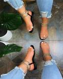Summer New Style Flat Sandals Fashion Solid Color Chain Open Toe Outdoor Womens Shoes Plus Sizemiddle Heels