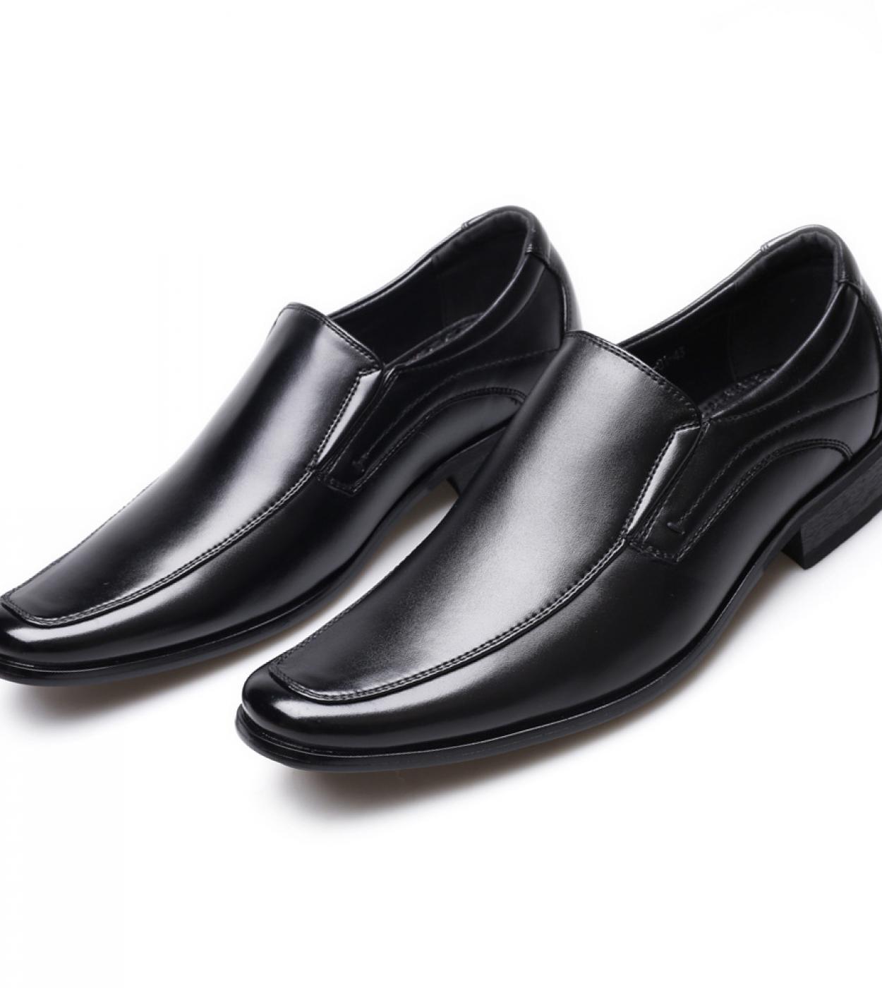 נעלי שמלת גברים עסקיות קלאסיות אופנה אלגנטיות נעלי חתונה רשמיות גברים להחליק למשרד נעלי אוקספורד לגברים יוקרתיות