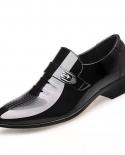 Zapatos de vestir elegantes a la moda para hombre, zapatos de cuero formales para hombre italiano, mocasines de sociedad informa