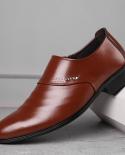 נעלי אוקספורד לגברים עסקים חדשים סט רגליים שחור חום זכר משרד חתונה מחודדת נעלי עור לגברים גברים חתונה