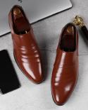 Los más nuevos zapatos Oxford para hombres de negocios, conjunto de pies, negro, marrón, para oficina, boda, puntiagudos, zapato