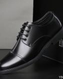 حذاء رجالي كلاسيكي للأعمال ، حذاء زفاف رسمي أنيق ، حذاء رجالي سهل الارتداء من الجلد للرجال ، حذاء بدون كعب N