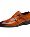 Zapatos planos de negocios de patrón clásico, zapatos de cuero de vestir formales de diseñador para hombres, mocasines para homb