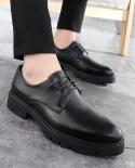 Zapatos de vestir para hombre, zapatos Oxford de calidad de estilo Simple para hombre, zapatos formales de marca con cordones pa