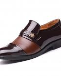 Zapatos de vestir de negocios de moda para hombre, zapatos de vestir formales sin cordones, calzado Oxford para hombre, zapatos 