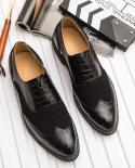 נעלי אוקספורד גברים מזדמנים רטרו zapatos de hombremens pu נעלי עור באיכות גבוהה נעלי שמלת אופנה הכי חדשה לגברים