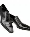Zapatos de hombre de negocios para hombre, zapatos de vestir de boda a la moda para hombre, zapatos formales de cuero de lujo pa