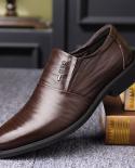 New Men Shoes Leather Cowhide Leather Shoes Men Comfortable Low Top British Casual Single Shoes Leather Shoes Formal Sho