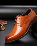 Zapatos de vestir planos clásicos para hombre, cuero genuino con punta de ala tallada, calzado Oxford Formal italiano de talla g