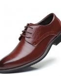 Flat Classic Men Dress Shoes Genuine Leather Wingtip Carved Italian Formal Oxford Footwear Plus Size 3848 For Winter   M