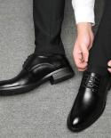 מידה גדולה 3848 גברים הנעלה עסקים בריטית נעלי תחרה גברים נעלי שמלת כלה שחור חום נעלי אוקספורד משרד רשמי