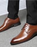 מידה גדולה 3848 גברים הנעלה עסקים בריטית נעלי תחרה גברים נעלי שמלת כלה שחור חום נעלי אוקספורד משרד רשמי