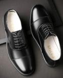 New High Quality Men Laceup Oxfords Men Nonslip Leather Business Office Wedding Shoes Dress Shoes Large Size  New  Mens
