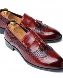 Newest Men Tassel Loafers Italian Dress Shoes Casual Loafer For Men Slipon Wedding Party Shoes Male Designer Leather Sho